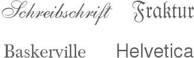 Fonts-Beispiele