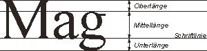 Ober-Mittel-Unterlängen